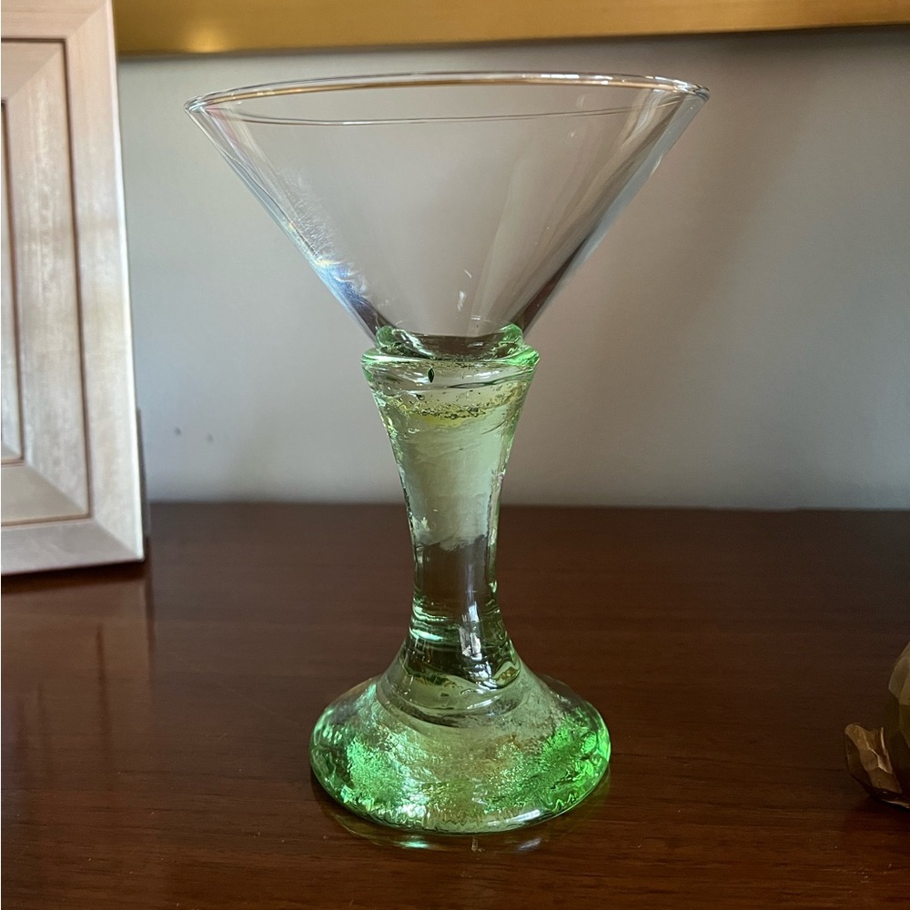 Fire & Light SIGNED Martini Glass | Recycled Glass | HTF